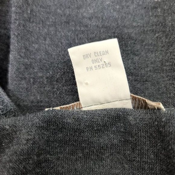 Vintage 90s Express Tricot Womens S Dark Grey 1 Button Lightweight Cardigan USA - Picture 6 of 7